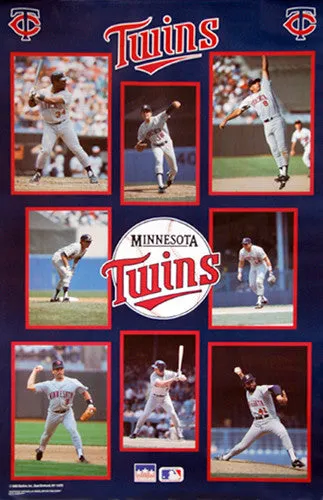 Minnesota Twins "Superstars 1989" MLB Baseball Poster - Starline Inc.