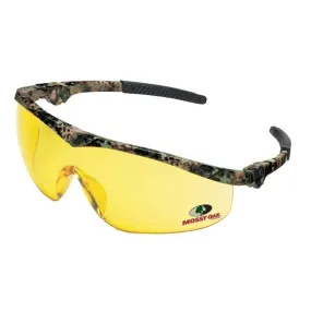 MO114 MCR Safety Mossy Oak Series Safety Glasses, Amber Lens, Mossy Oak Frame