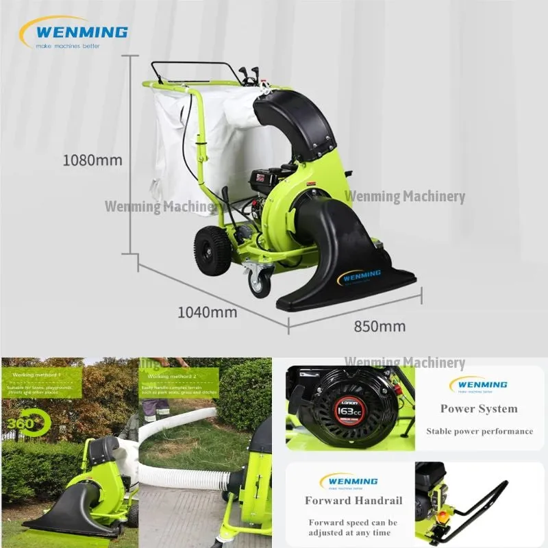 Mobile Garden Leaf Cleaning Machine Leaf Pickup Blower Vacuum Cleaner Machine