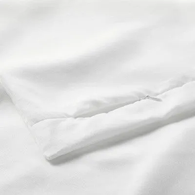 New - Euro Lyocell Cotton Blend Comforter Sham White - Casaluna