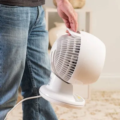 New - WOOZOO Compact Oscillating Air Circulator Fan with Remote White