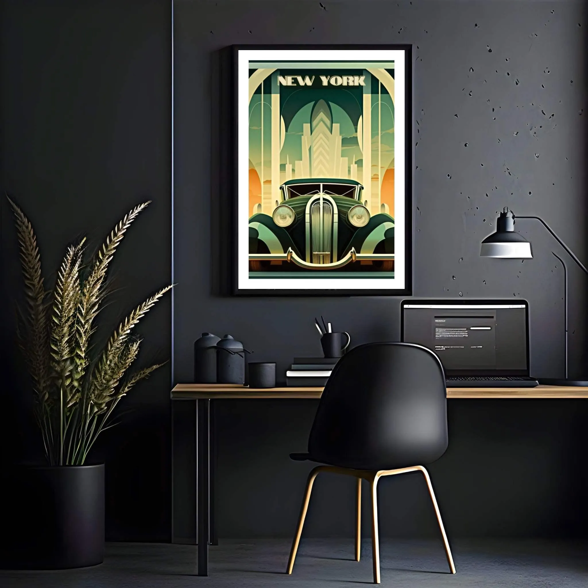 New York Automotive Poster