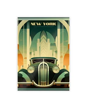 New York Automotive Poster