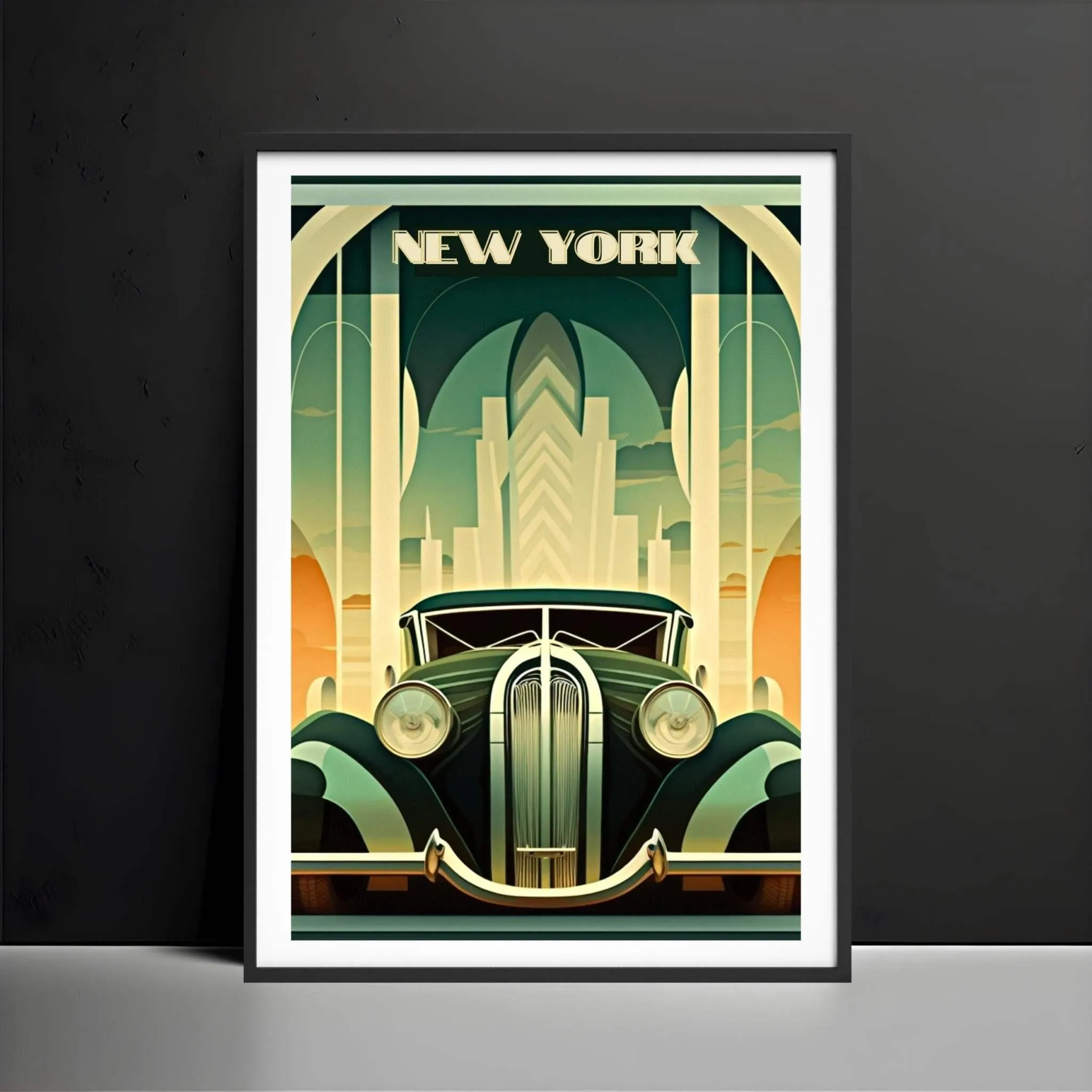 New York Automotive Poster