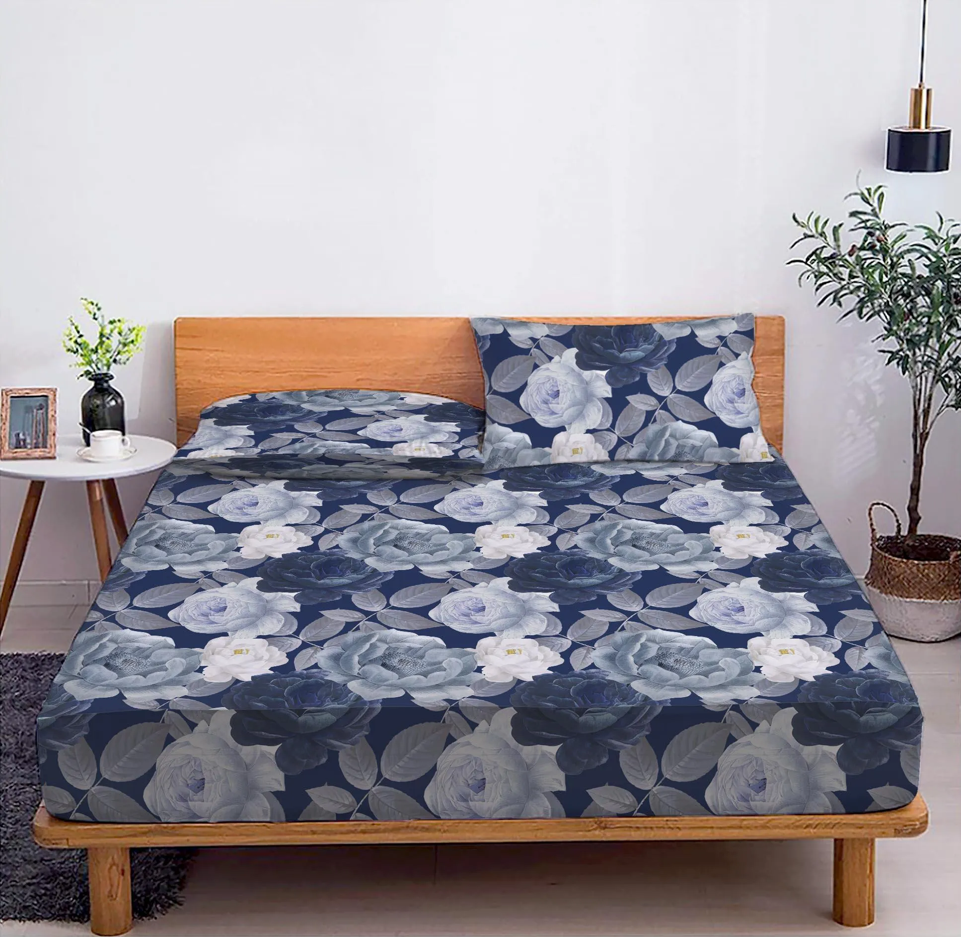 NIGHTBLOOMS - DOUBLE BEDSHEET