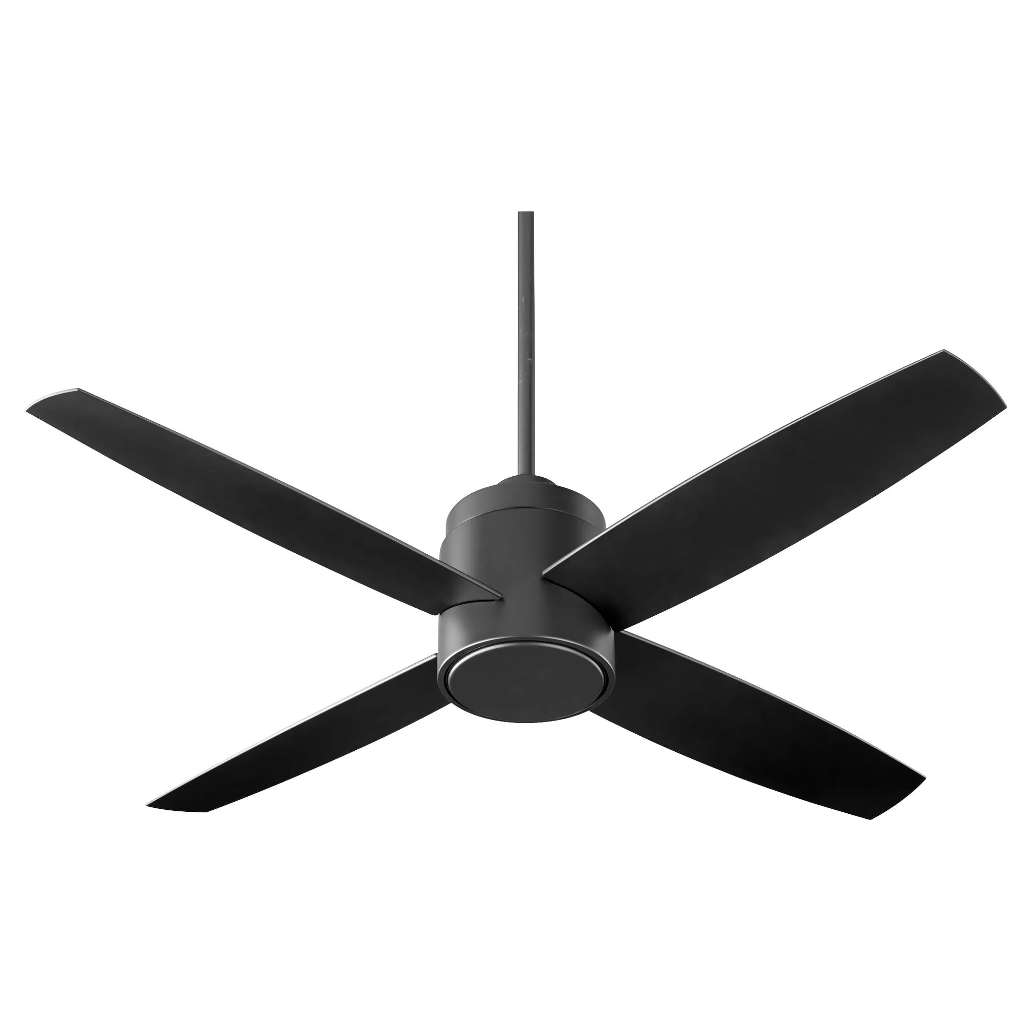 Oxygen OSLO Fan 3-101-6 Modern Black 52 Inch Four Blade Ceiling Fan - Black (Optional Remote 3-8-1000-0) LED Light Kit: Optional (3-9-101)