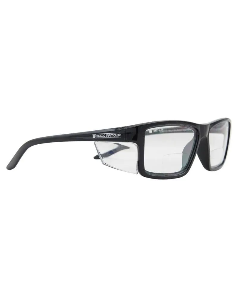 Pacific Bifocal Safety Glasses  2.00 - Black