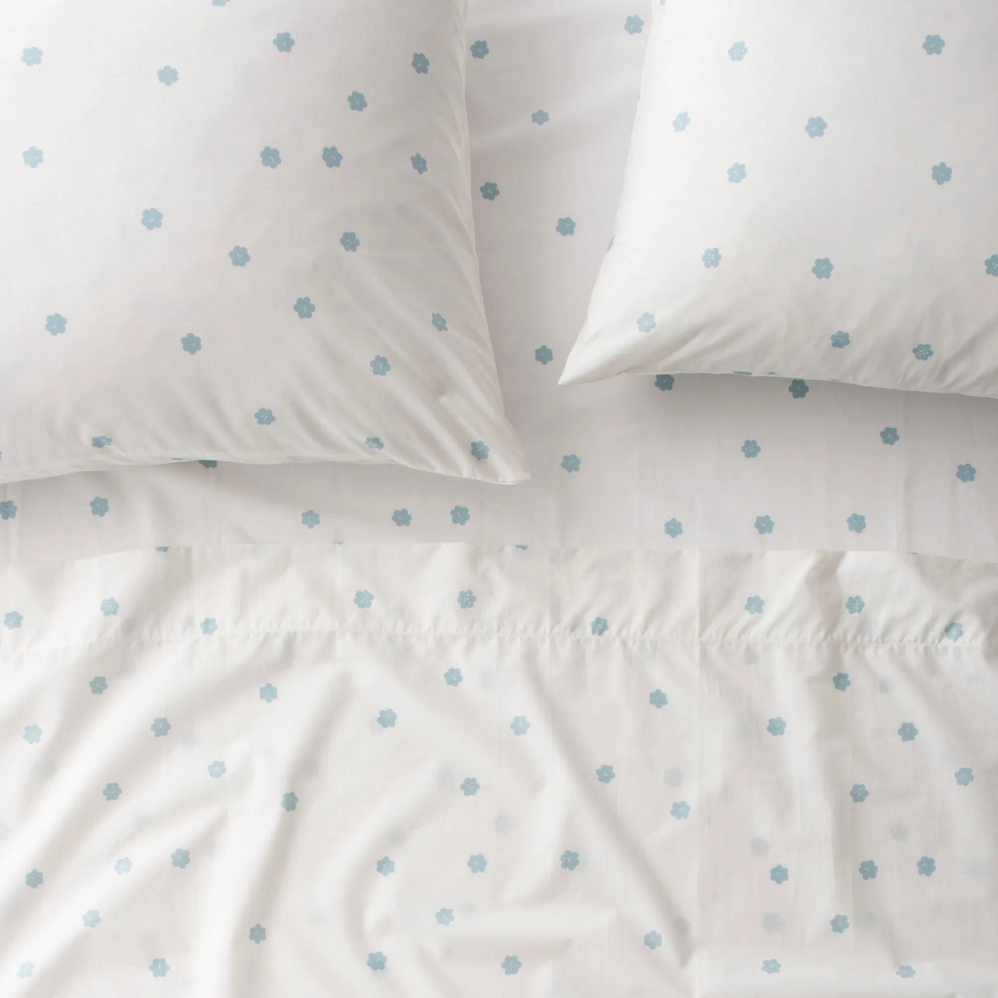 Paper Flower Percale Sheet Set