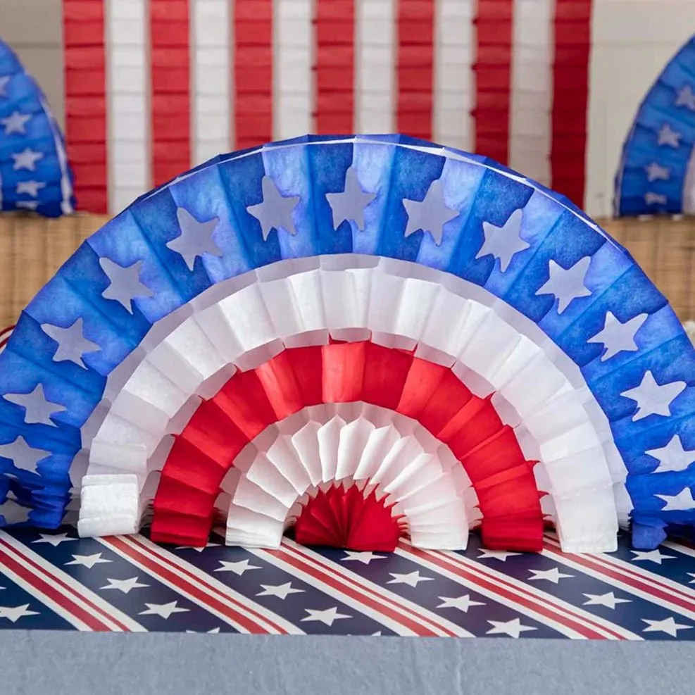 Patriotic Star Fan Decor