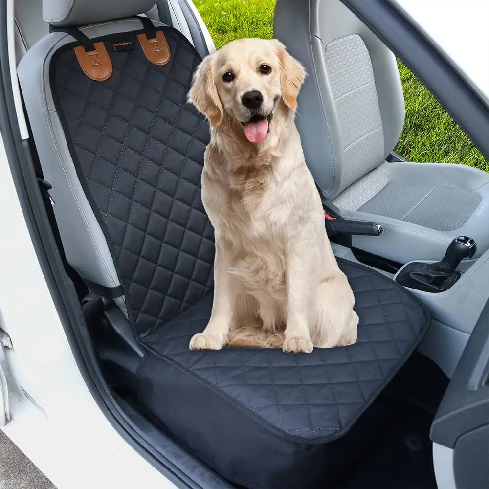 Paw Jamboree Car Front Seat Covers for Dogs Scratch-Proof Pet Car Seat Cover Front Seat Non-Slip Car Seat Protector for Dogs Car Seat Cover for Dogs Bucket Seat Cover for Dog for Trucks, Cars & SUVs