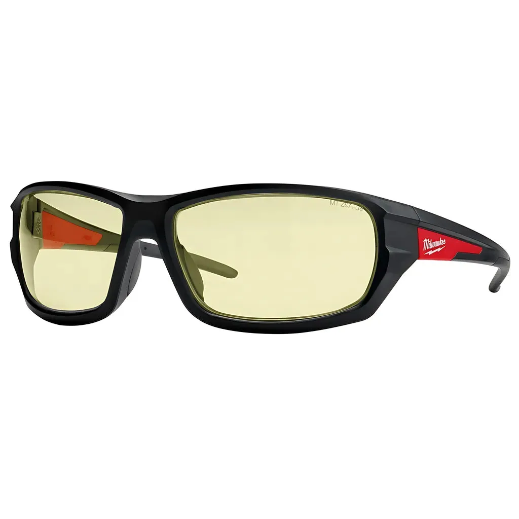 Performance Safety Glasses - Yellow Fog-Free Lenses