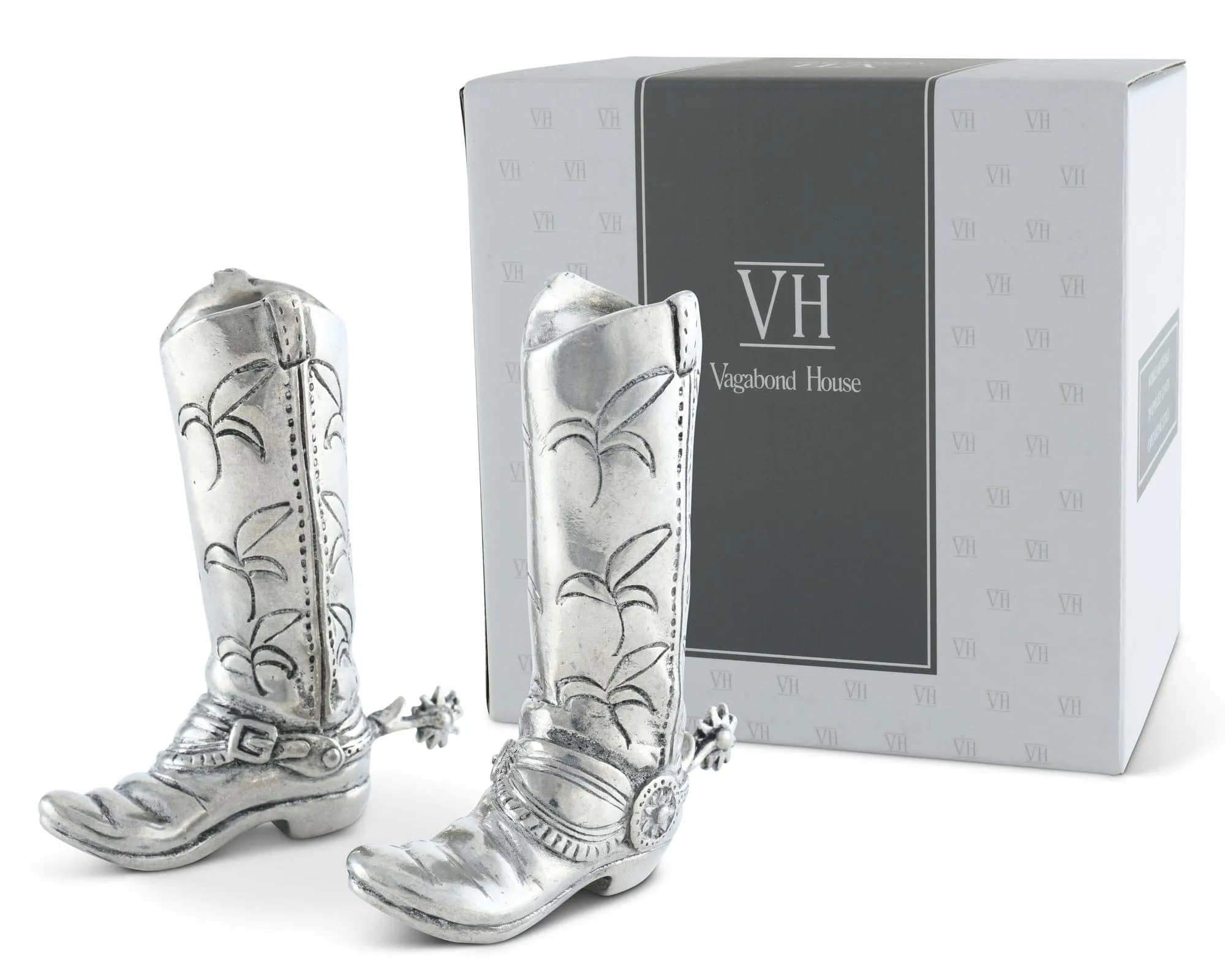 Pewter Cowboy Boot Salt & Pepper Set