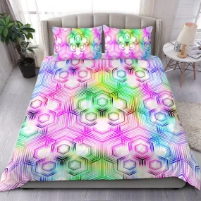 Psychedelic Hexagon Pattern | Bedding Set | Yantrart Design