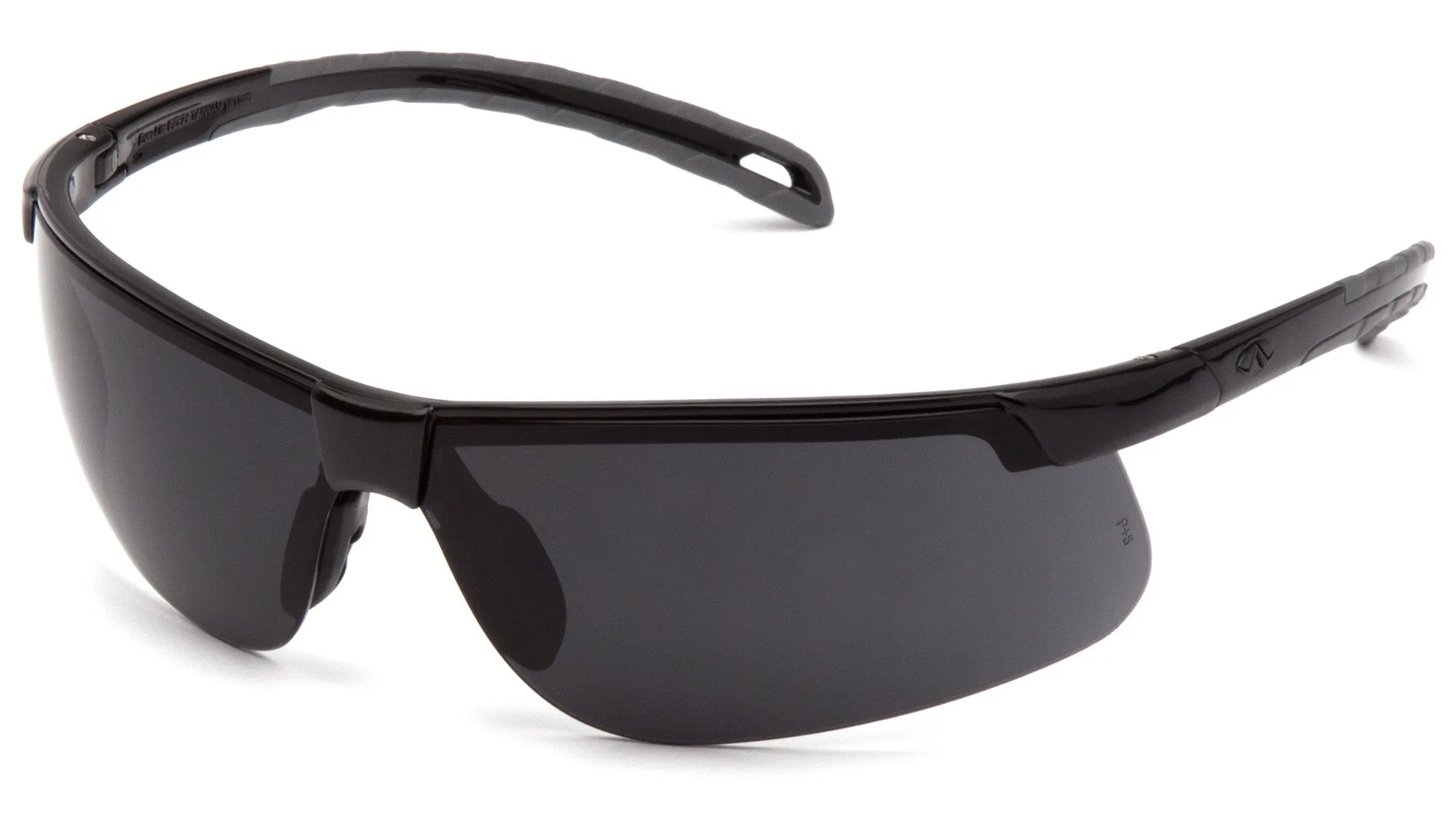 Pyramex SB8623D Ever-Lite Black Safety Glasses W/ Dark Gray Lens (12 each)