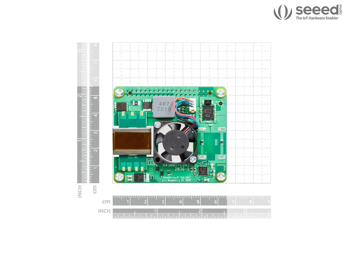 Raspberry Pi PoE  HAT for Raspberry Pi 4B/3B 