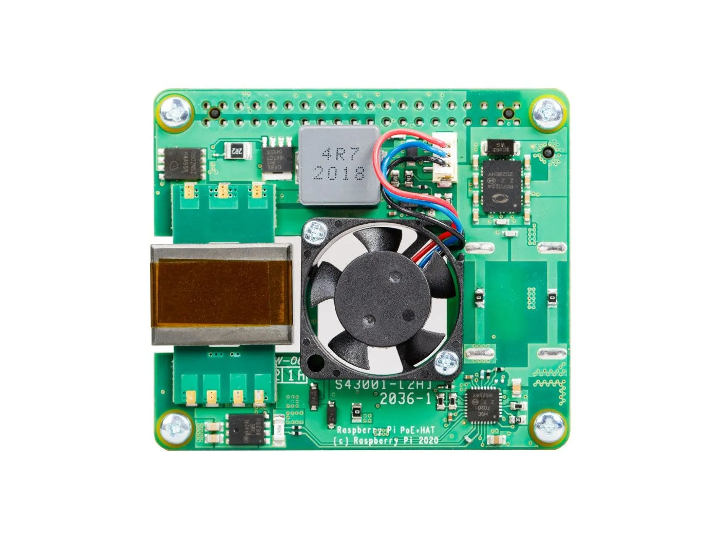 Raspberry Pi PoE  HAT for Raspberry Pi 4B/3B 