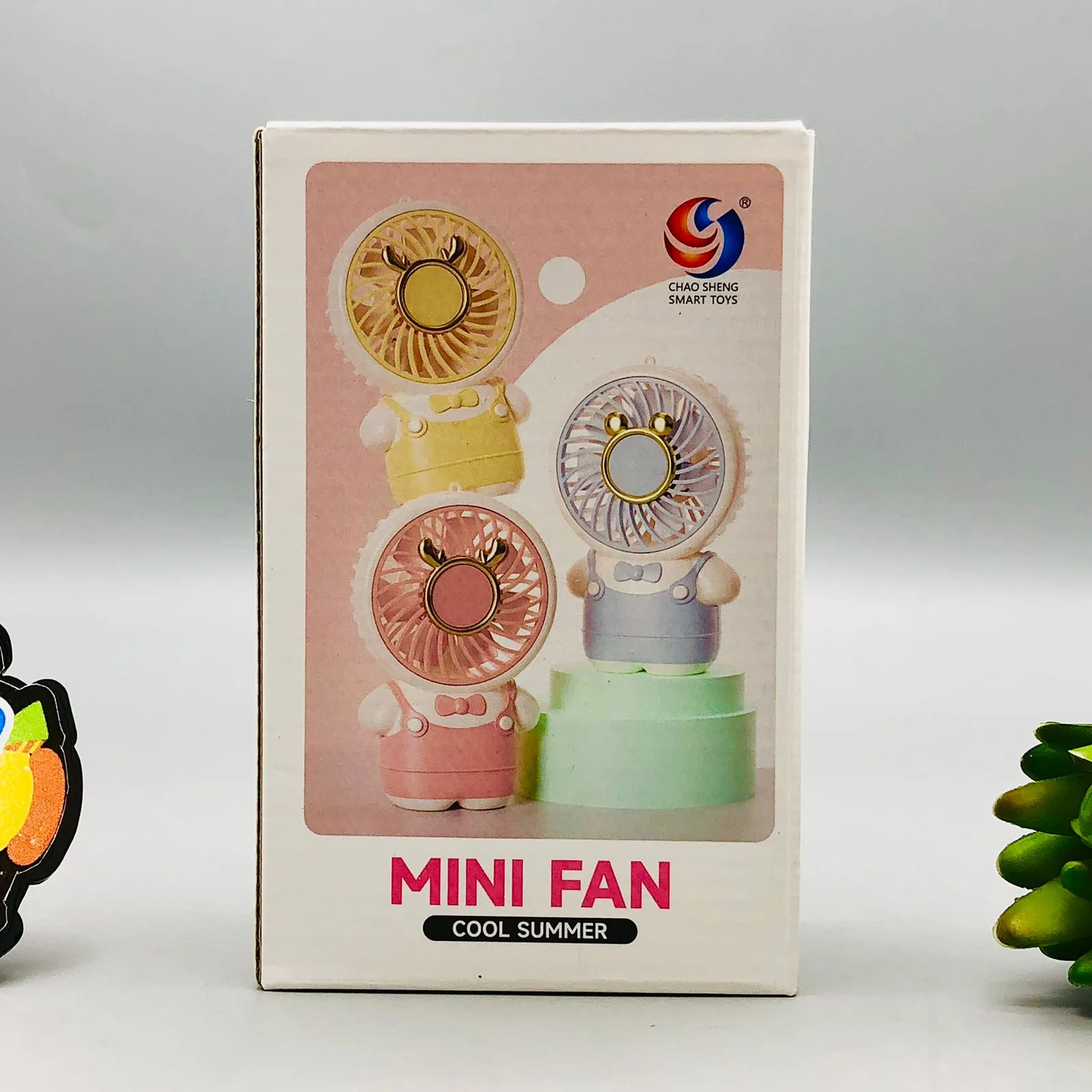 Rechargeable Cartoon Styling Mini Table Fan