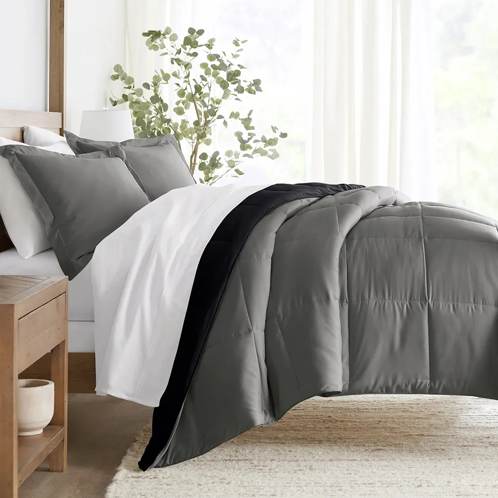 Reversible Down-Alternative Comforter Set - 12 Days of Deals