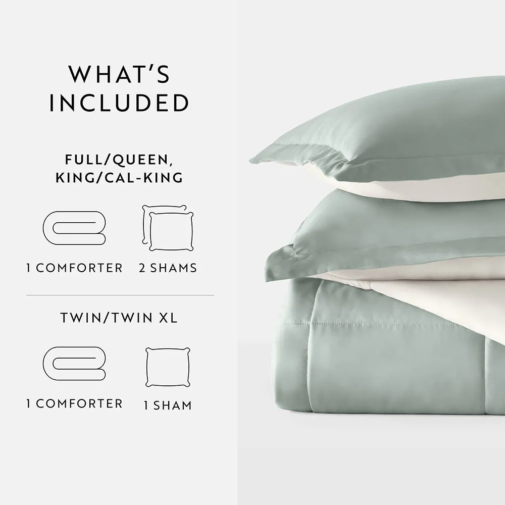 Reversible Down-Alternative Comforter Set - 12 Days of Deals