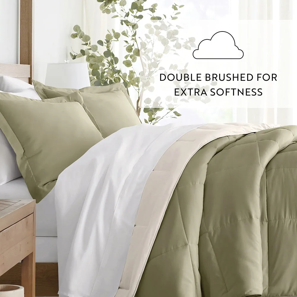 Reversible Down-Alternative Comforter Set - 12 Days of Deals