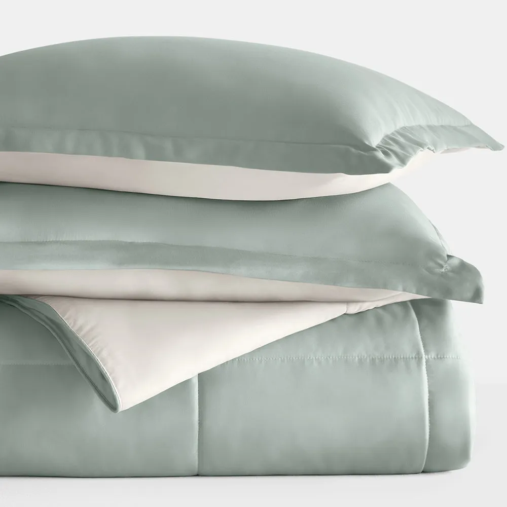 Reversible Down-Alternative Comforter Set - 12 Days of Deals