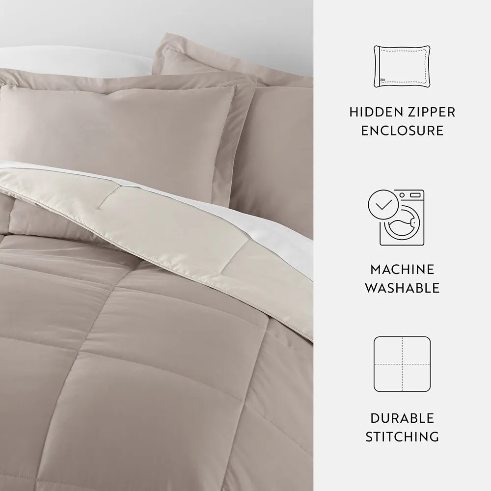 Reversible Down-Alternative Comforter Set - 12 Days of Deals