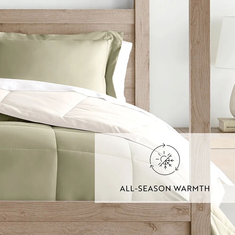 Reversible Down-Alternative Comforter Set - 12 Days of Deals