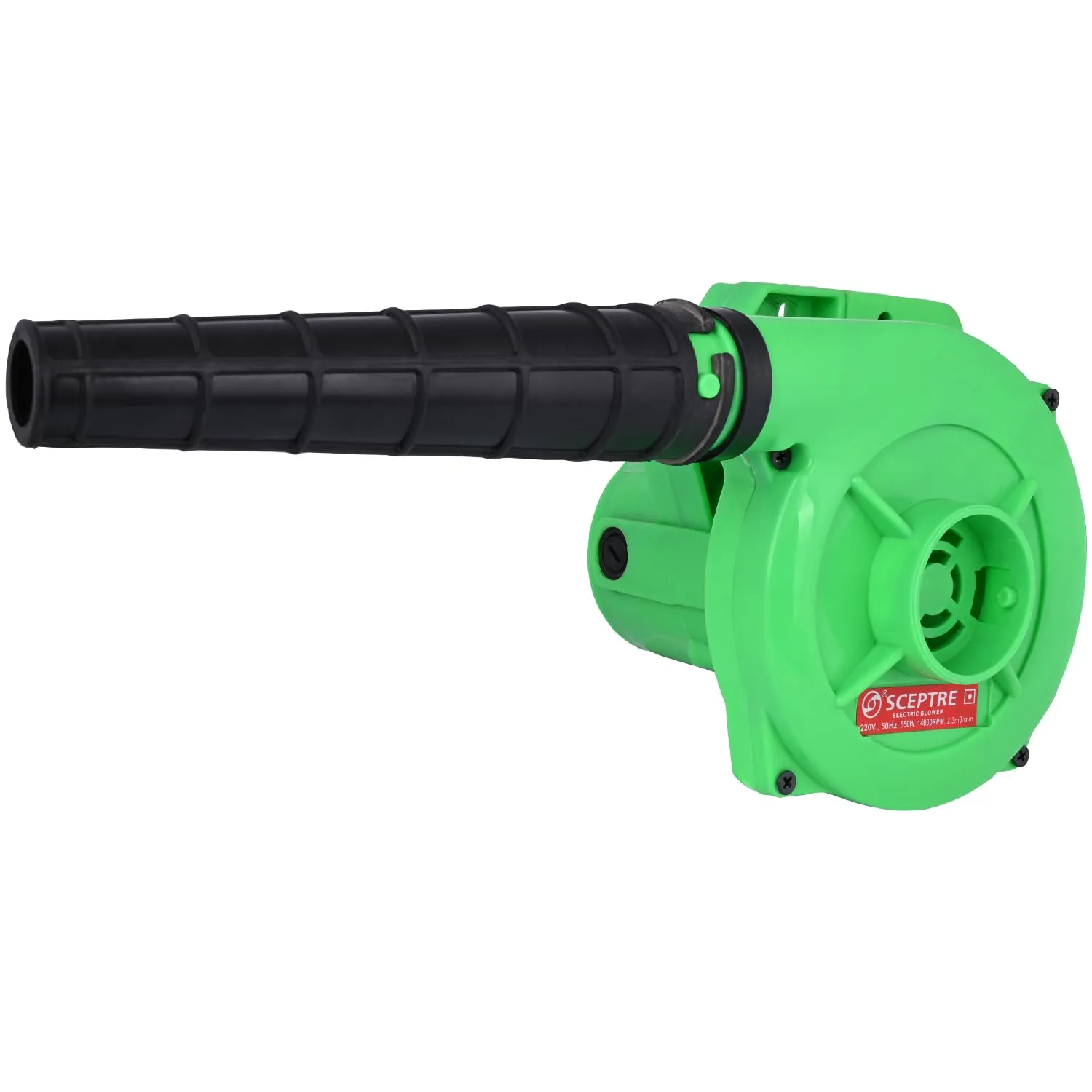 Sceptre SPBK-30 550W Electric Air Blower for Dust Cleaner and Suction 14000 RPM Airfoil Dust Extraction Blower Air Flow 170 km/hr with Unbreakable Body & Glossy Finish (Corded, Green)