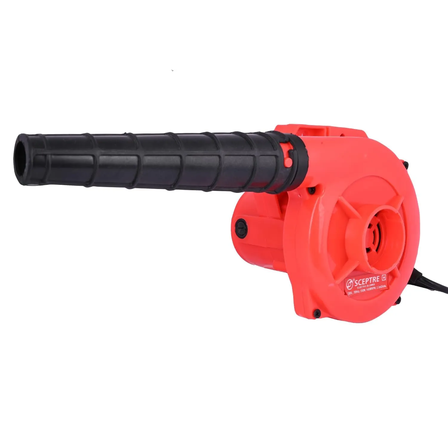 Sceptre SPBK-30R 550W Electric Air Blower for Dust Cleaner and Suction 14000 RPM Airfoil Dust Extraction Blower Air Flow 170 km/hr with Unbreakable Body & Glossy Finish (Corded, Red)