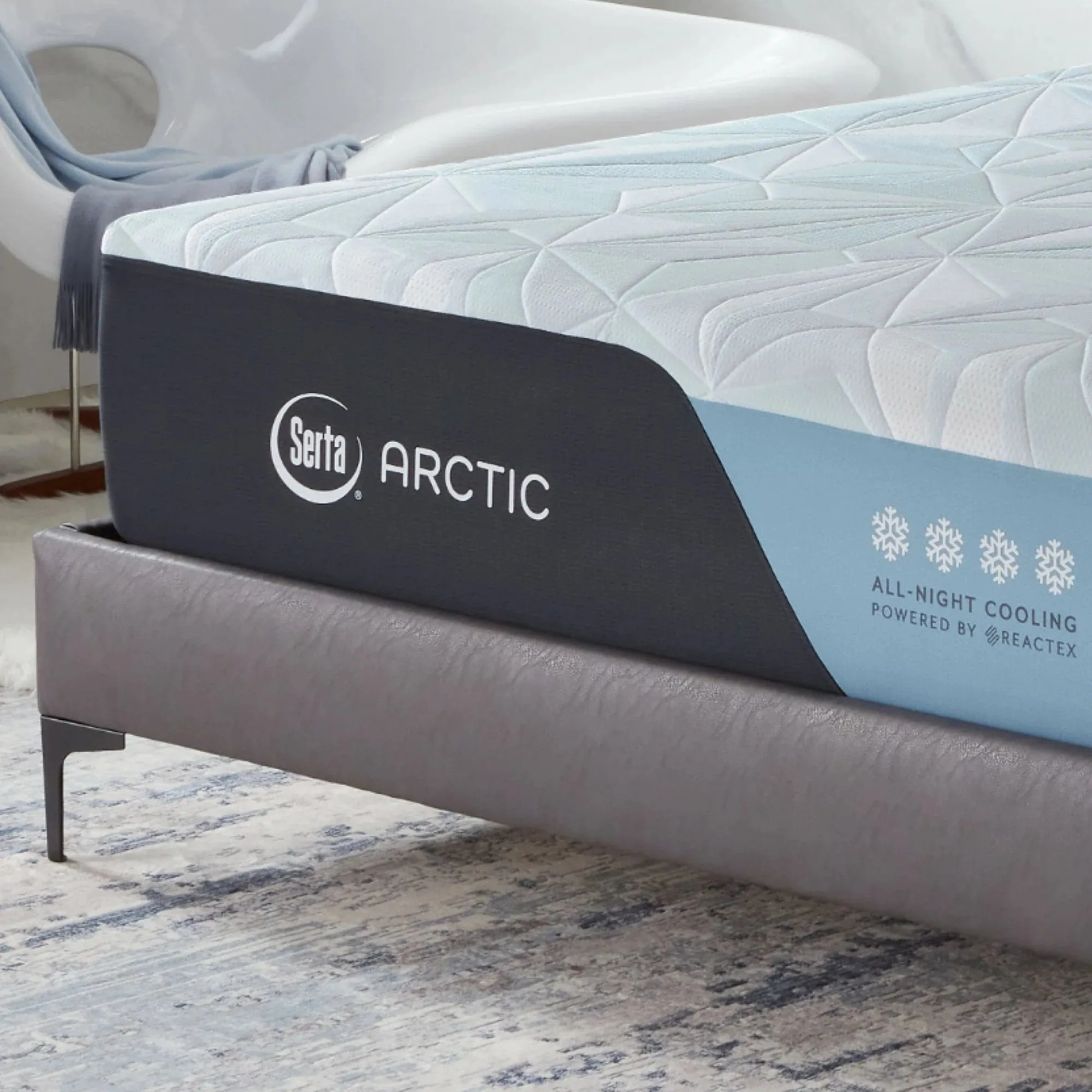 Serta iComfort Arctic Reactex 13.5" Mattress & Adjustable Bed Package