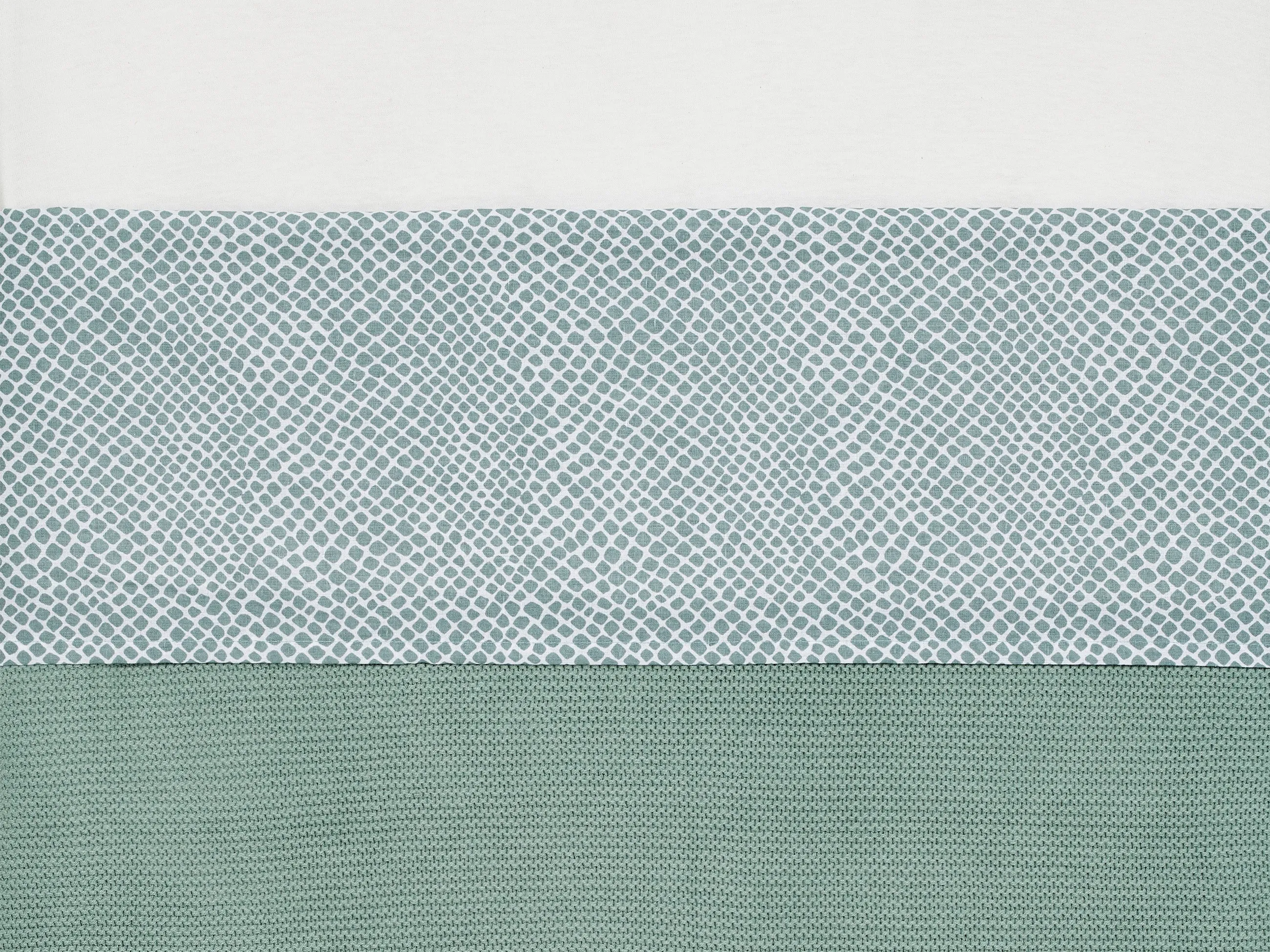 Sheet Crot 120x150cm Snake - Ash Green