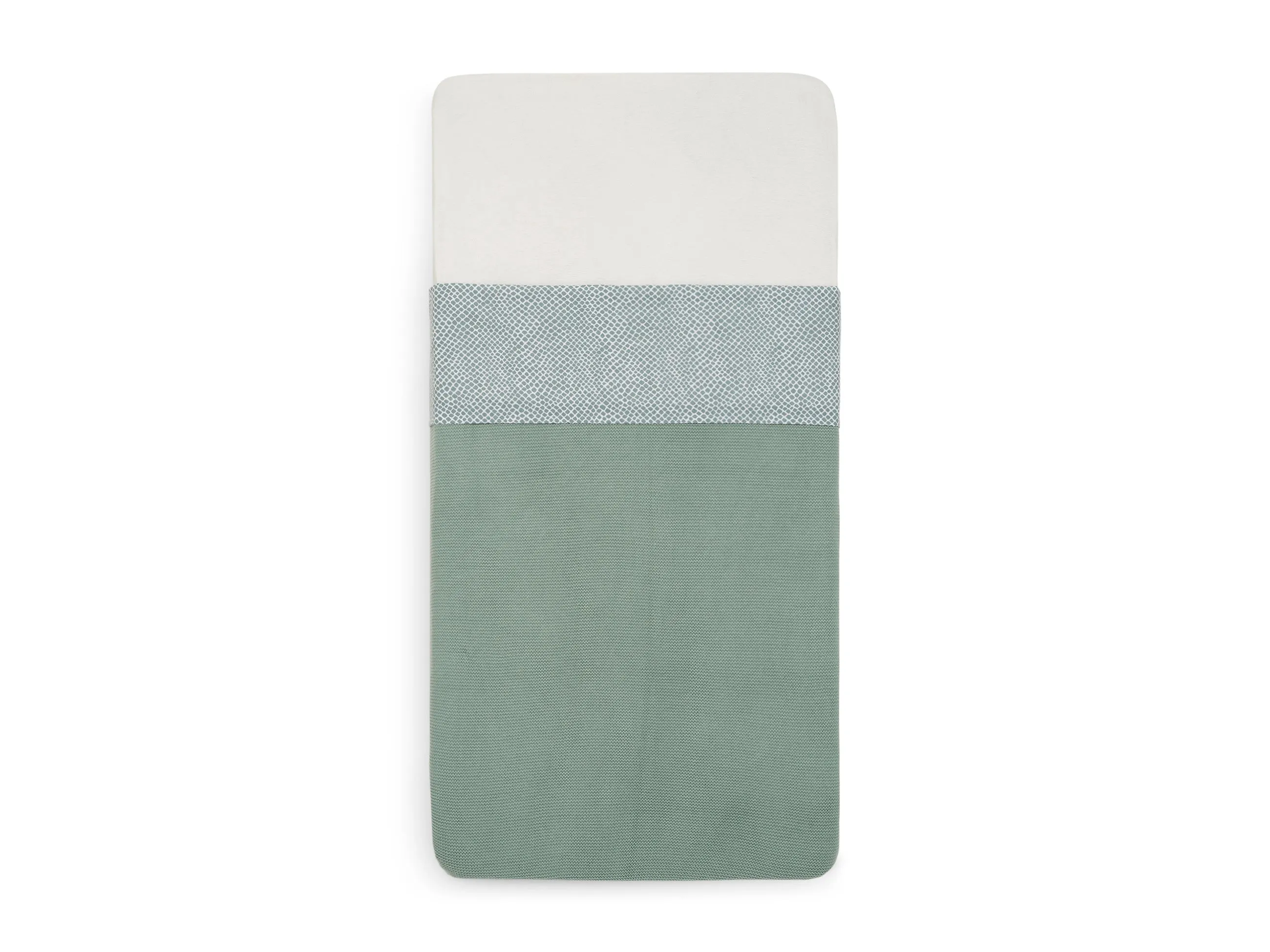 Sheet Crot 120x150cm Snake - Ash Green