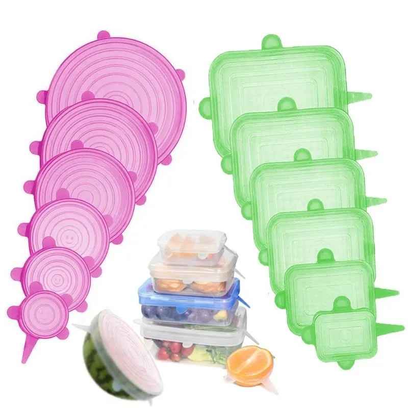 Silicone Food Wrap Stretch Vacuum Seal Wrap Kitchen