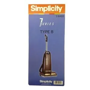 Simplicity Vacuum Cleaner Type B Bags (3pk) S7-3