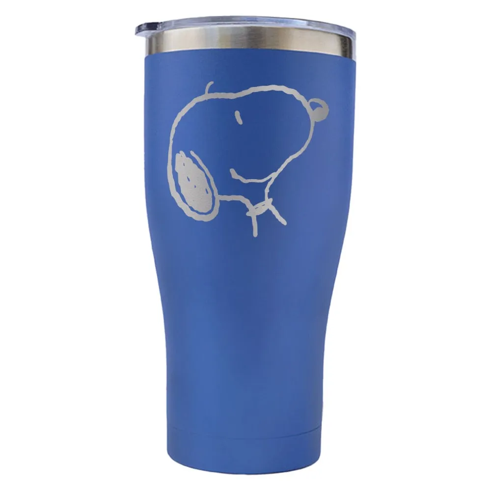 Snoopy Smile Laser Engraved Tumbler