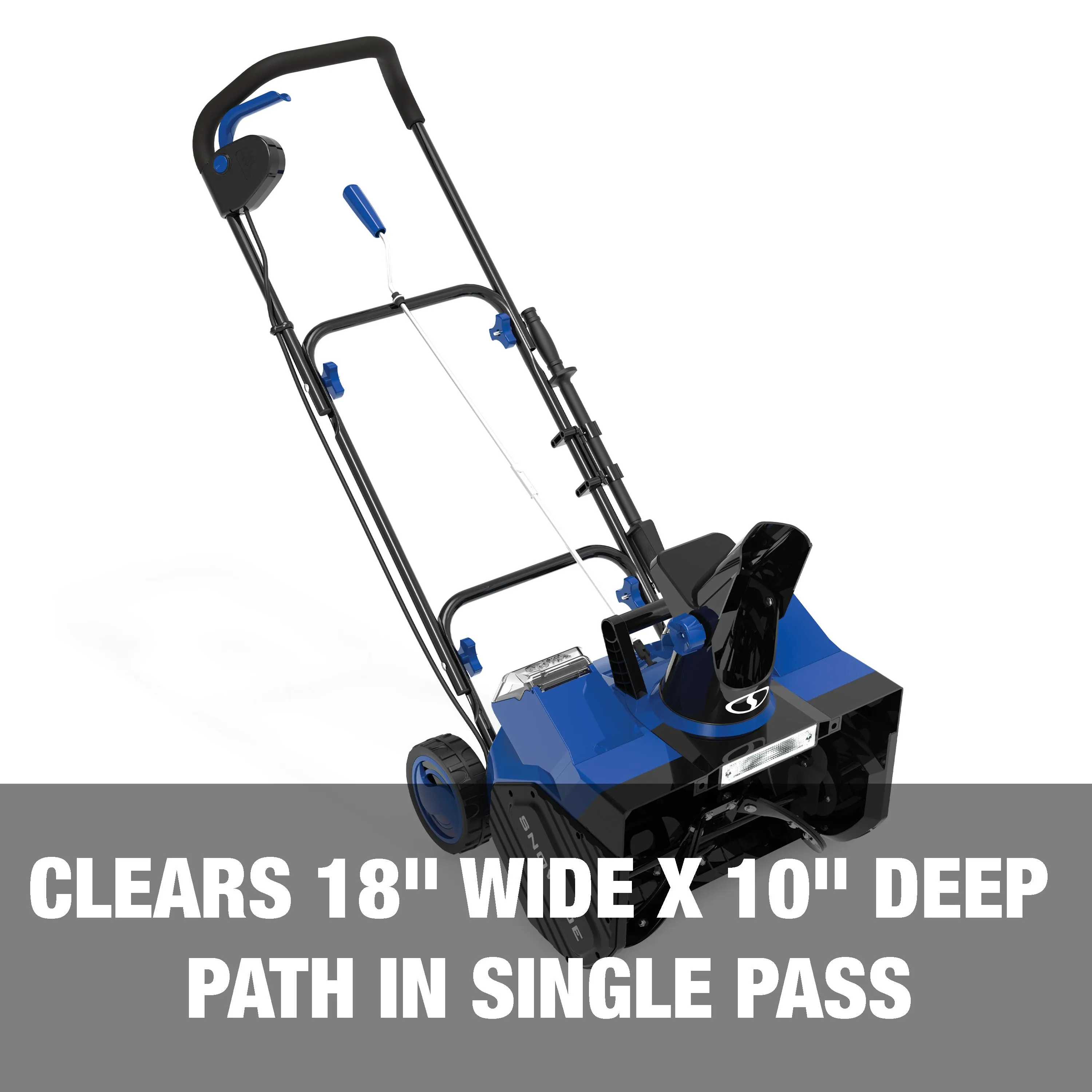 Snow Joe 24V-X2-SB18 48-Volt* IONMAX Cordless Snow Blower Kit | 18-Inch | W/ 2 x 4.0-Ah Batteries and Charger