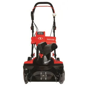 Snow Joe iON Cordless Single Stage Snow Blower With Rechargeable Ecosharp 40 Volt Lithium-Ion Battery (Refurbished A) (Red)