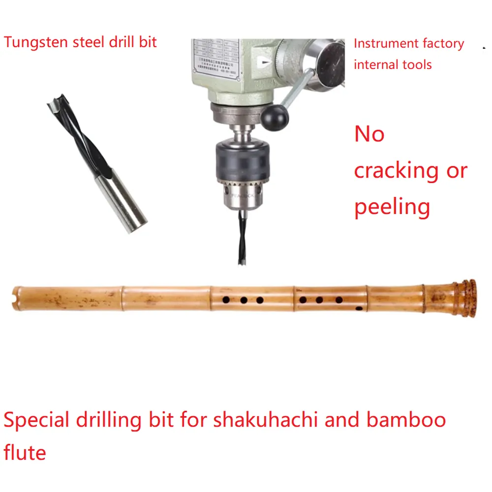 Special Dia.5.0-15.0mm drilling bits for shakuhachi and bamboo flute hole drilling