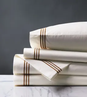 Tessa Ivory Sheet Set in Brown