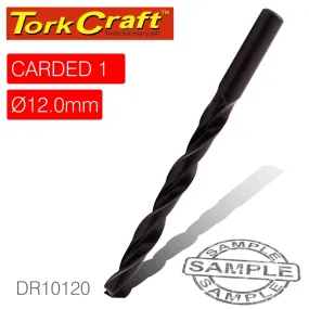 TORK CRAFT DRILL BIT HSS STANDARD 12.0MM 1/CARD DR10120