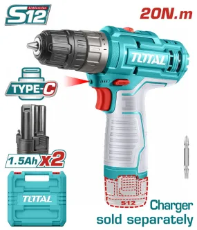 Total Lithium Ion cordless drill 12V TDLI12202