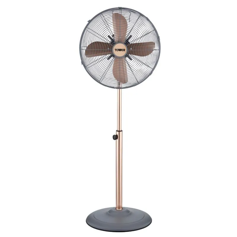 Tower Cavaletto Metal Pedestal Fan 16"  - Grey