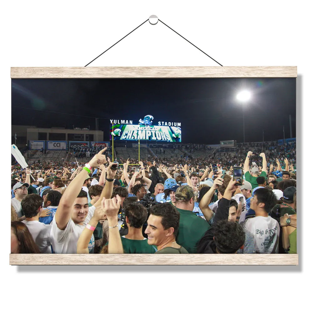 Tulane  Green Wave - Tulane Fans Storm the Field