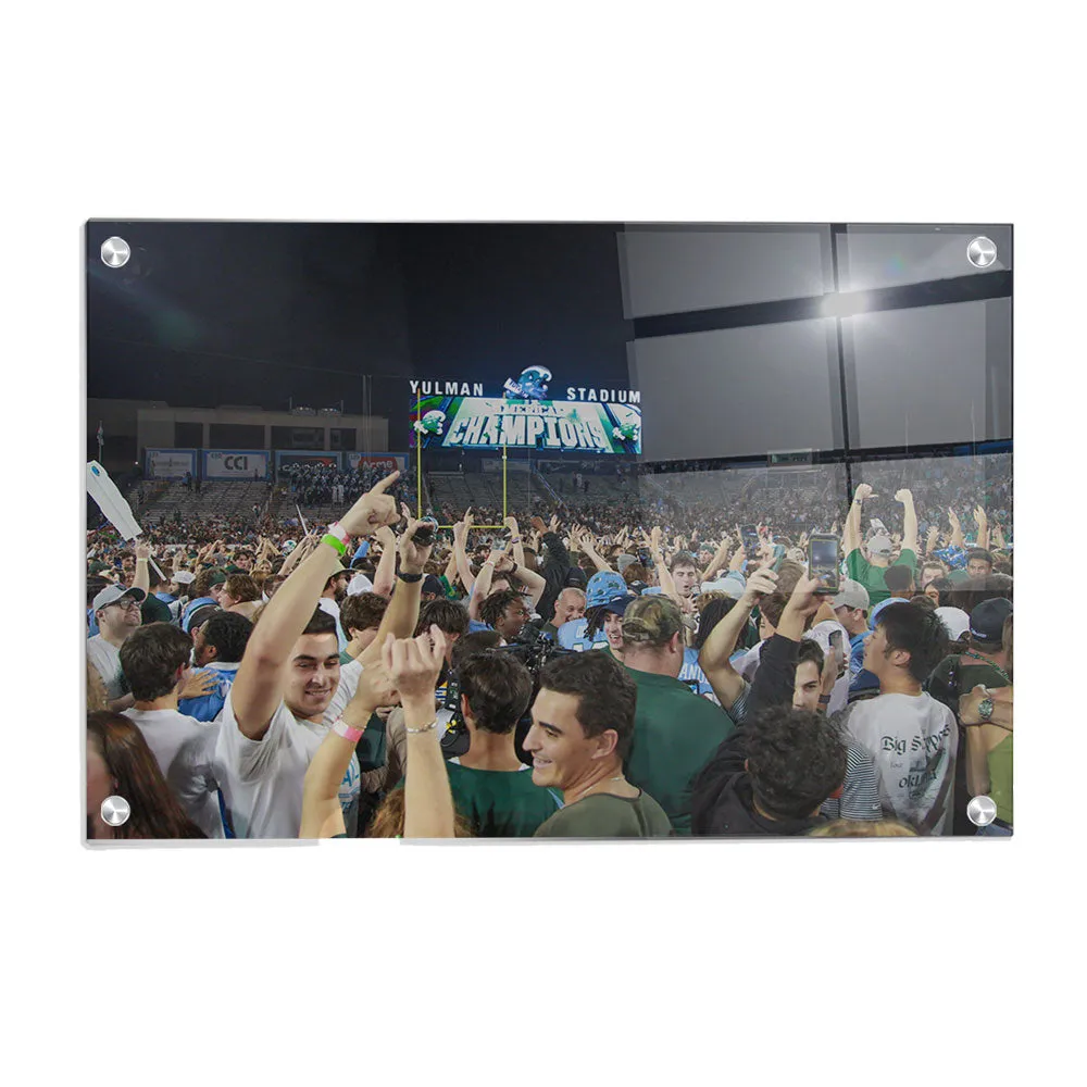 Tulane  Green Wave - Tulane Fans Storm the Field