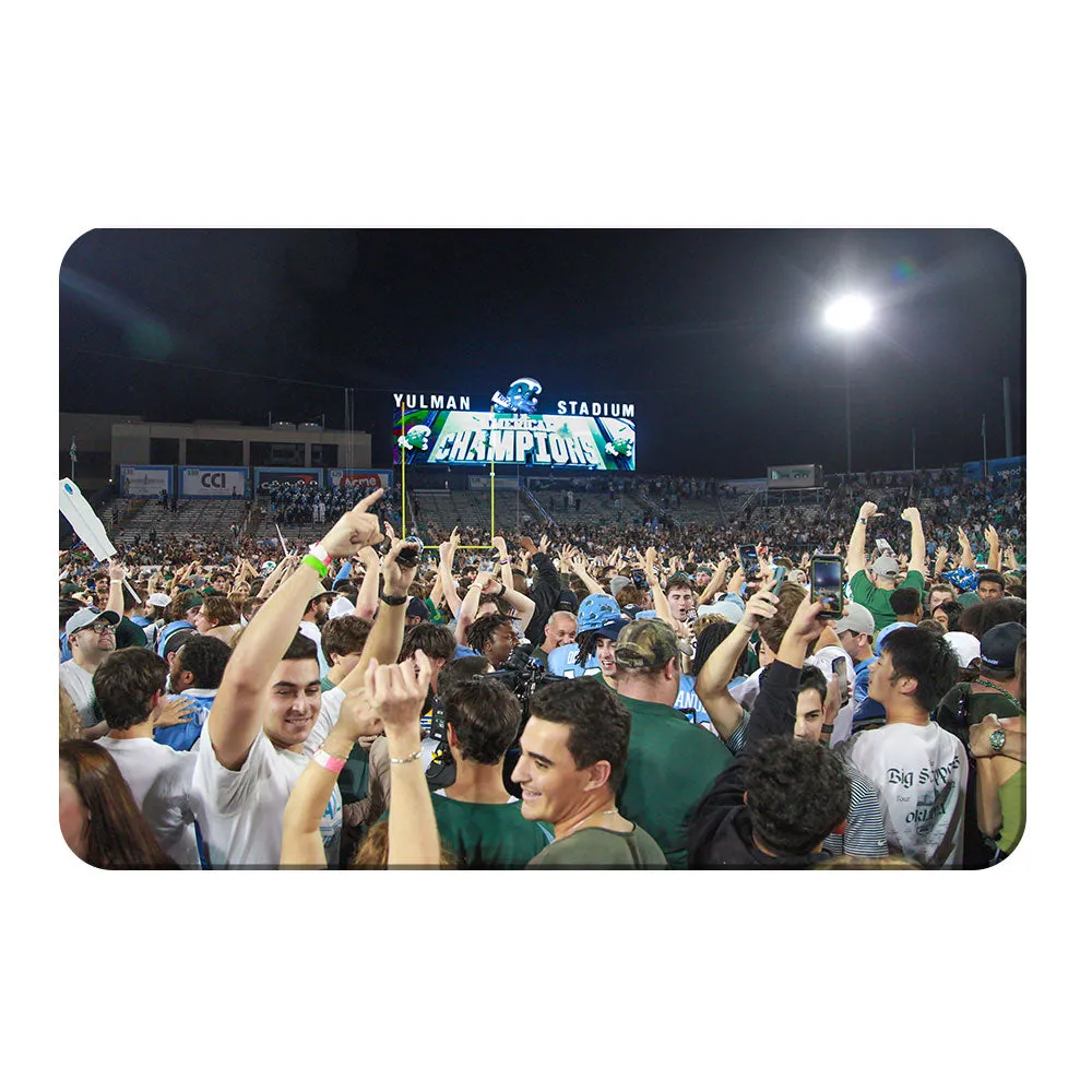 Tulane  Green Wave - Tulane Fans Storm the Field