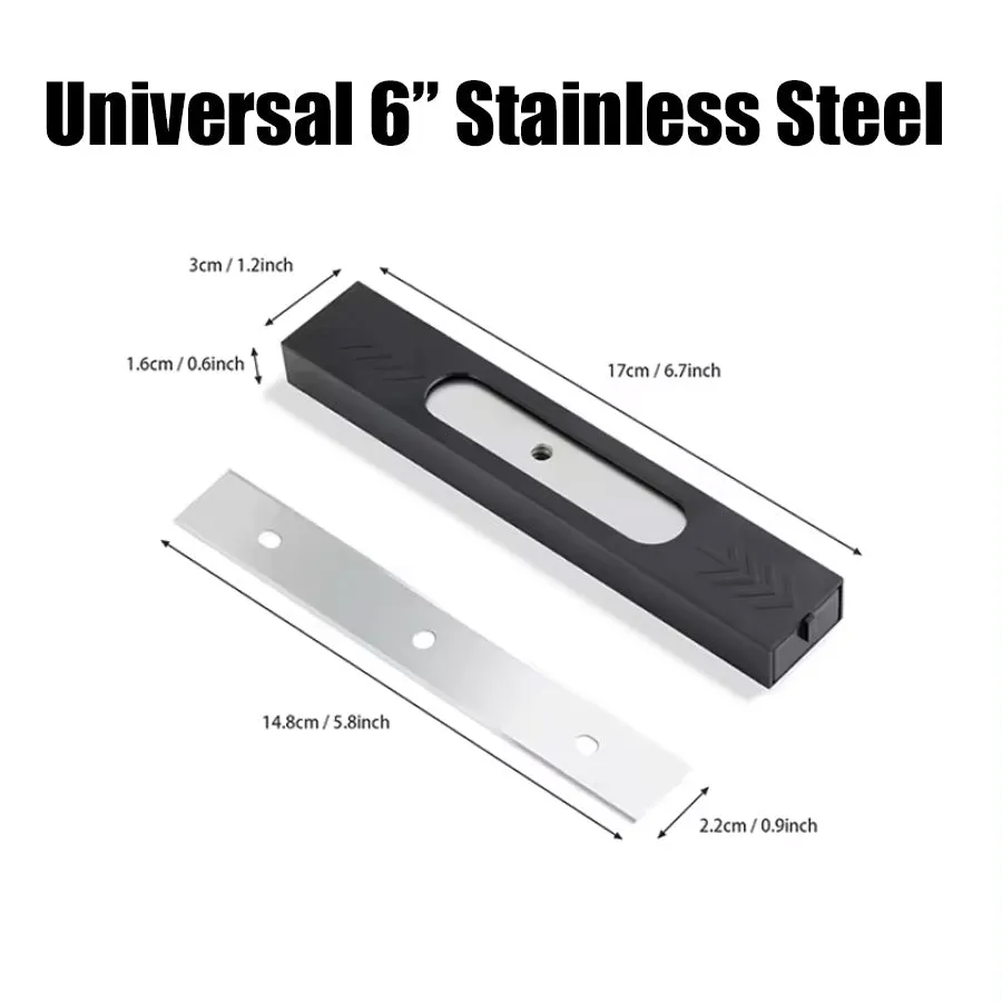 *Universal 6" Stainless Steel  Blades