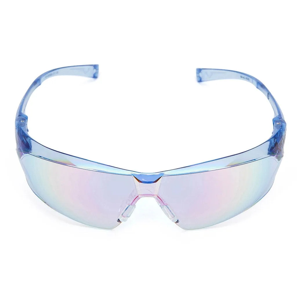 Univet 505 Safety Glasses With Neck Cord Blue Lens