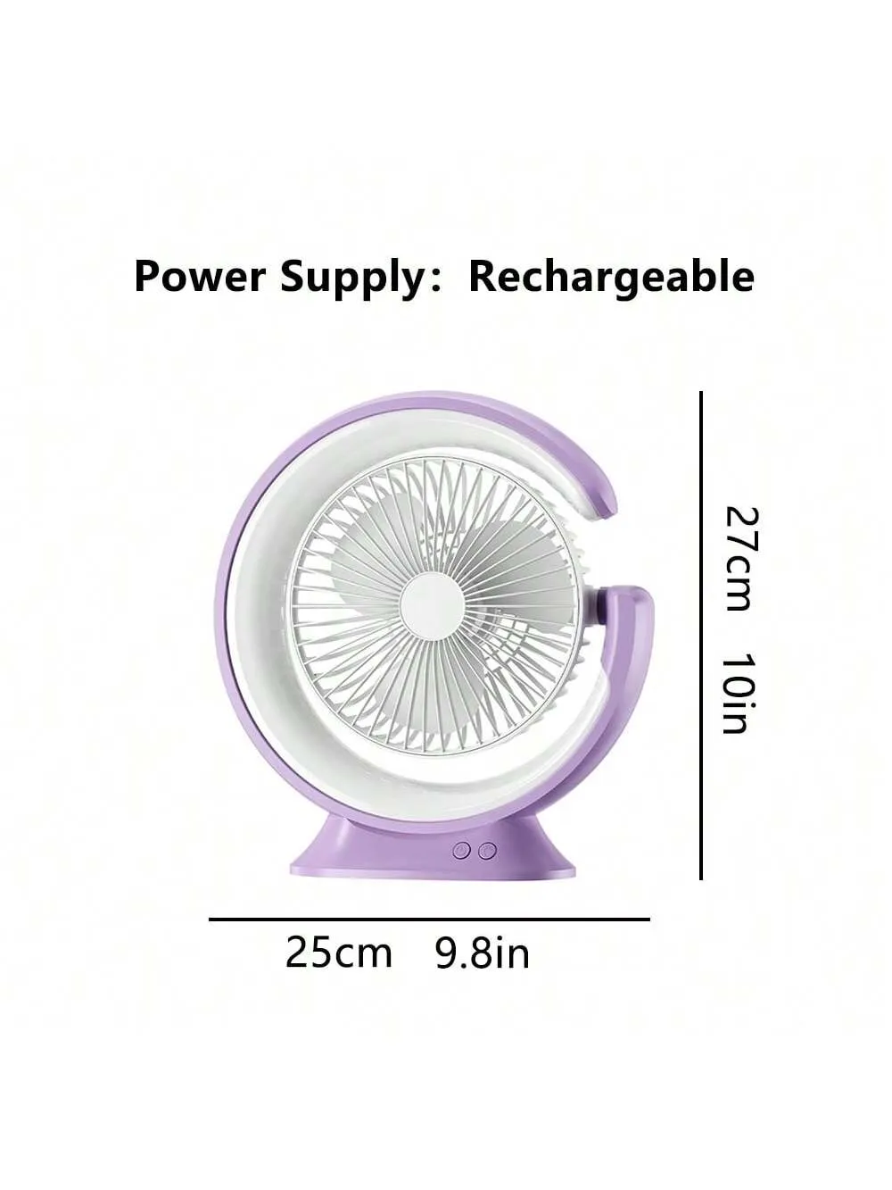 Usb Desk Fan Mini Multiple Function Silent Dual-Purpose Rechargeable Fan