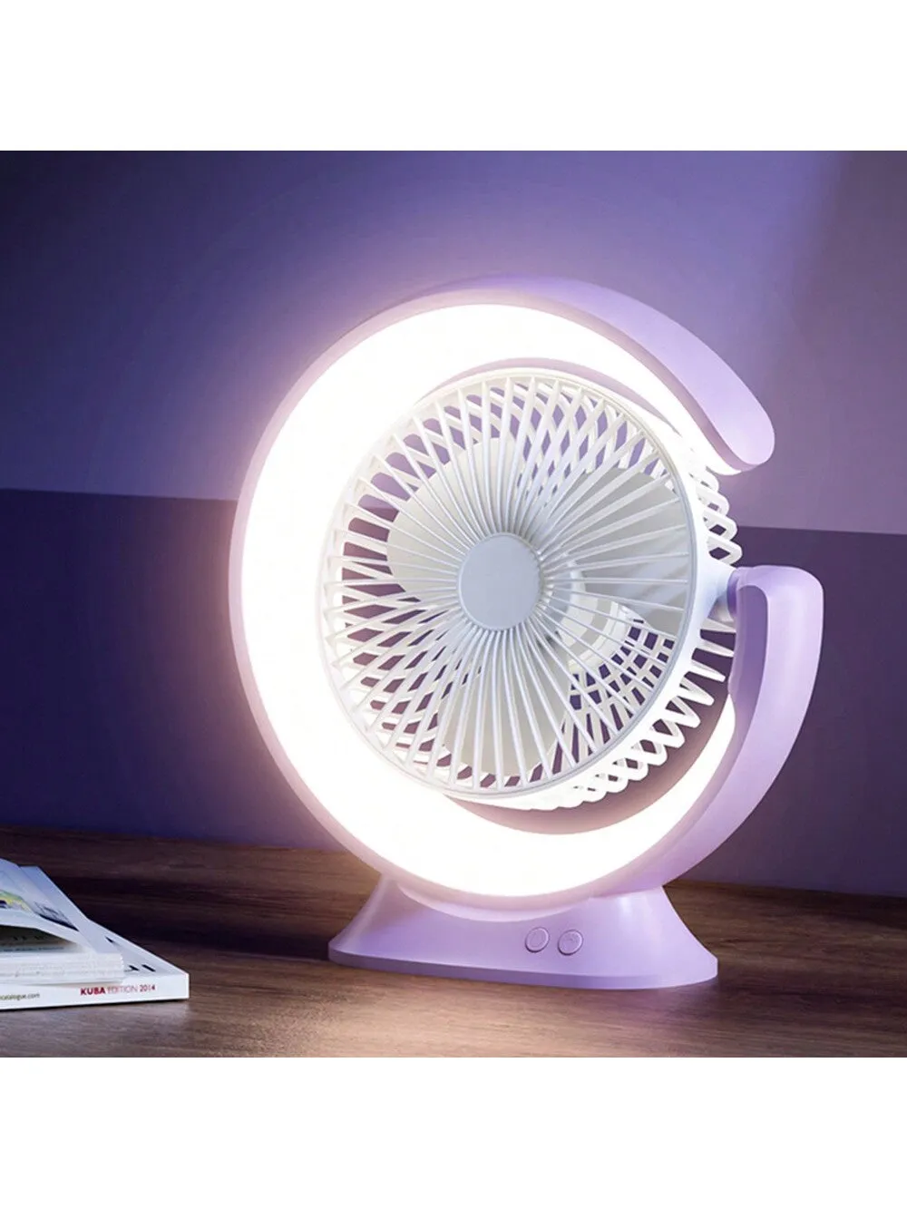 Usb Desk Fan Mini Multiple Function Silent Dual-Purpose Rechargeable Fan