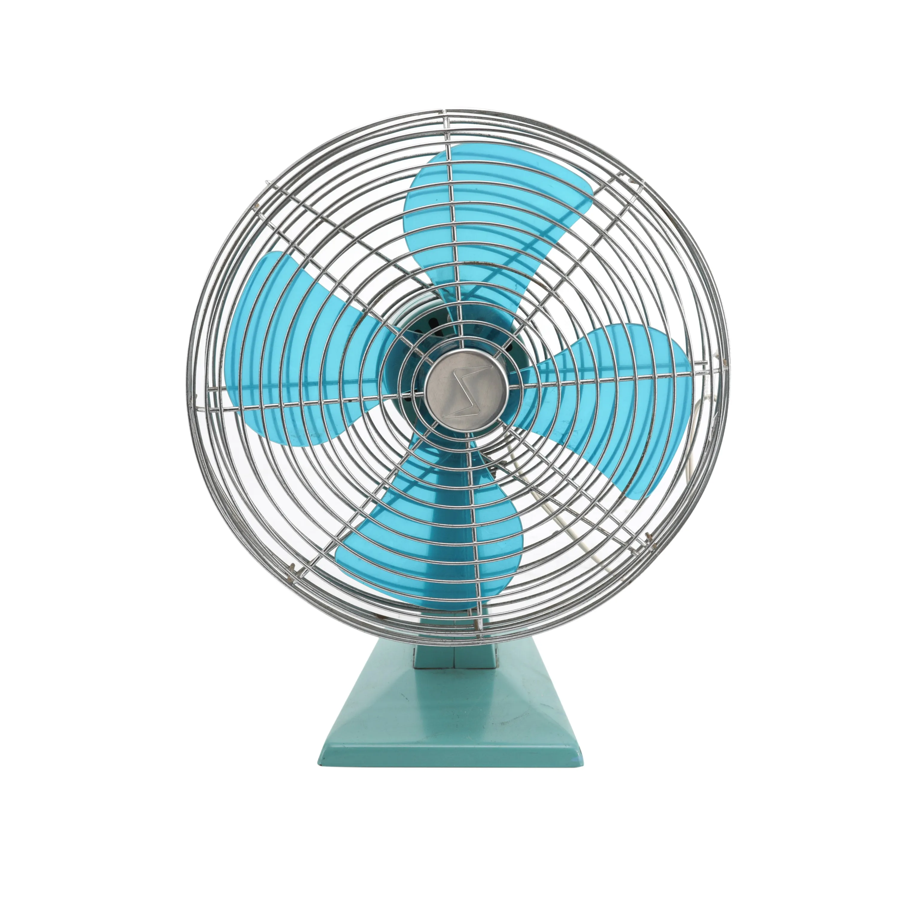 Vintage Blue / Teal Table Fan